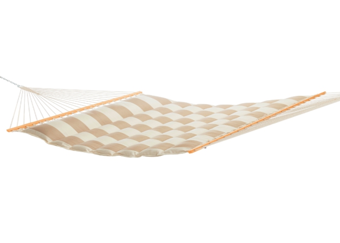 All Weather Soft Polyester Pillow Top Hammocks , Sand Wave Double Hammock