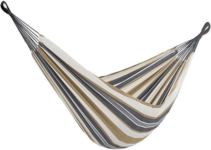 Honeymoon Brazilian Sleeping Hammock In Travel Bag DESERT STRIPE