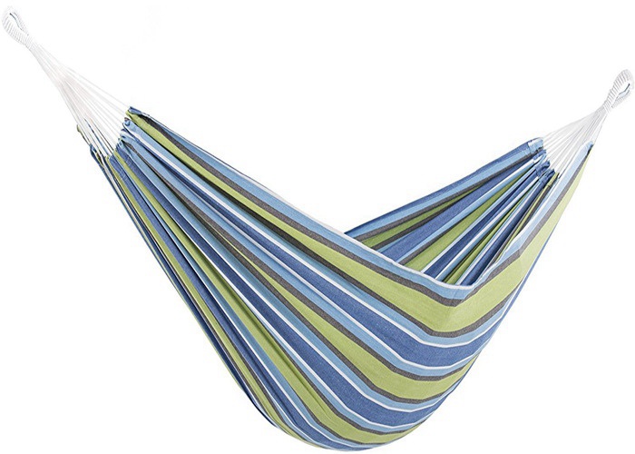 Indoor Brazilian Sleeping Hammock Tree To Tree Soft Recycled Cotton Fabric Hammock