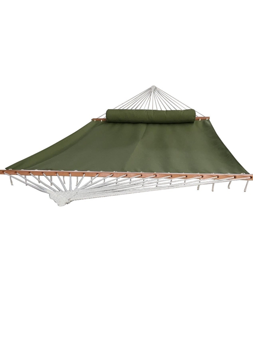 Reversible Quick Dry Olefin Hammock Durable Outdoor Double Wide Hammock