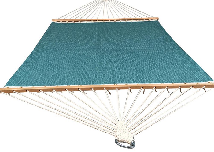 Waterproof Backyard Patio Delux Light Blue Poolside Hammocks Two Person Quick Dry UV Resistance