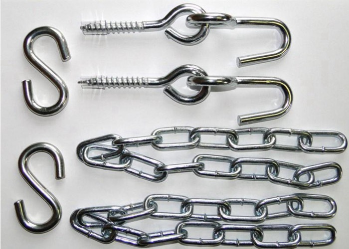 Heavy Duty Universal Hammock Chain And Hook Accessory Zinc Coated All Weather Indoor Outdoor